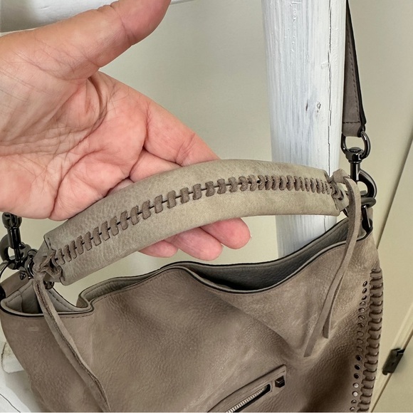 Rebecca Minkoff Gray Hobo Bag Genuine Leather - Picture 8 of 15